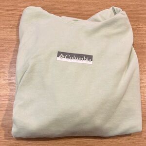 Light green, size large, Columbia hoodie